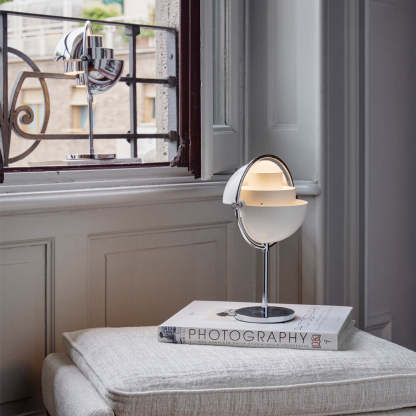 Multi-Lite Portable Cordless Table Lamp – Rotatable Geometric Shade Ambient Light for Luxury Home Decor