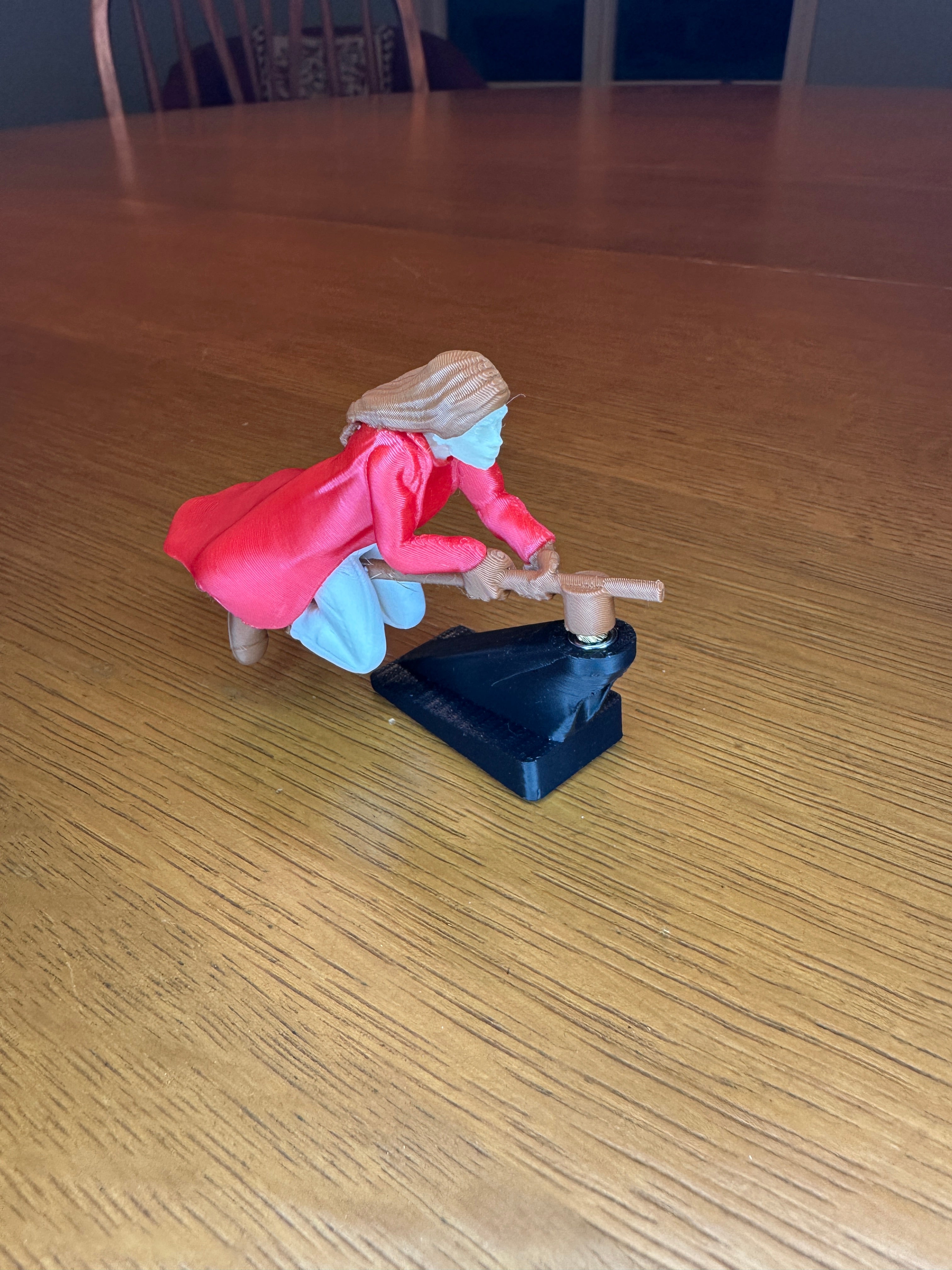 Witch and Wizard Broomstick Dashboard Drift Ornaments - Fantasy Car Decoration