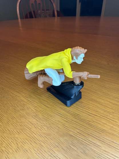 Witch and Wizard Broomstick Dashboard Drift Ornaments - Fantasy Car Decoration