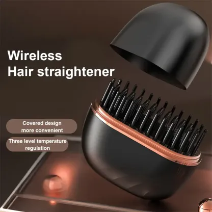 Mini Hair Straightening Comb ,Wireless Charging