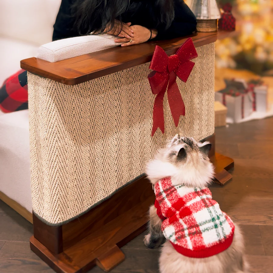 Corner Cat Scratching Side Table