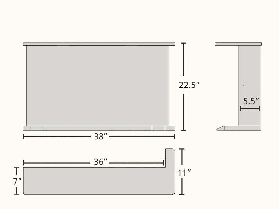 Corner Cat Scratching Side Table