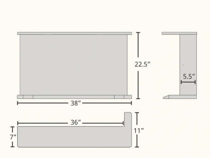 Corner Cat Scratching Side Table