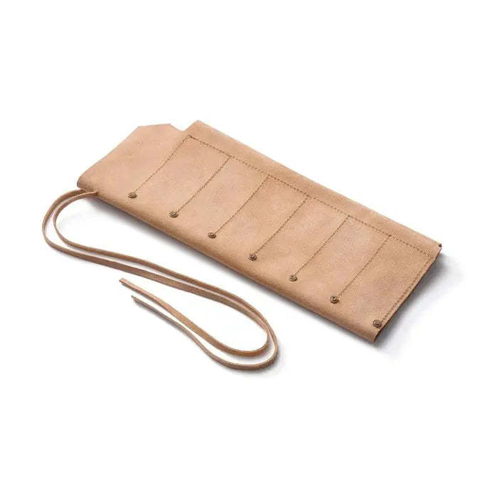 Leather Tool Roll – Heavy-Duty Leather Tool Organizer for Chisels & Hand Tools