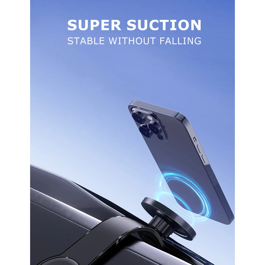 Magnetic Phone Holder – 360° Rotatable Magnetic Stand, Soft Aluminum Alloy Material