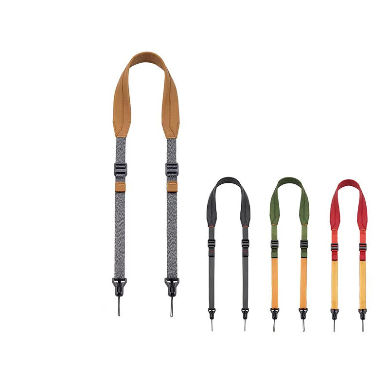 V2 Quick Magnetic Buckle Camera Strap – DSLR/Mirrorless Camera Sling, Nylon & Full-Grain Leather