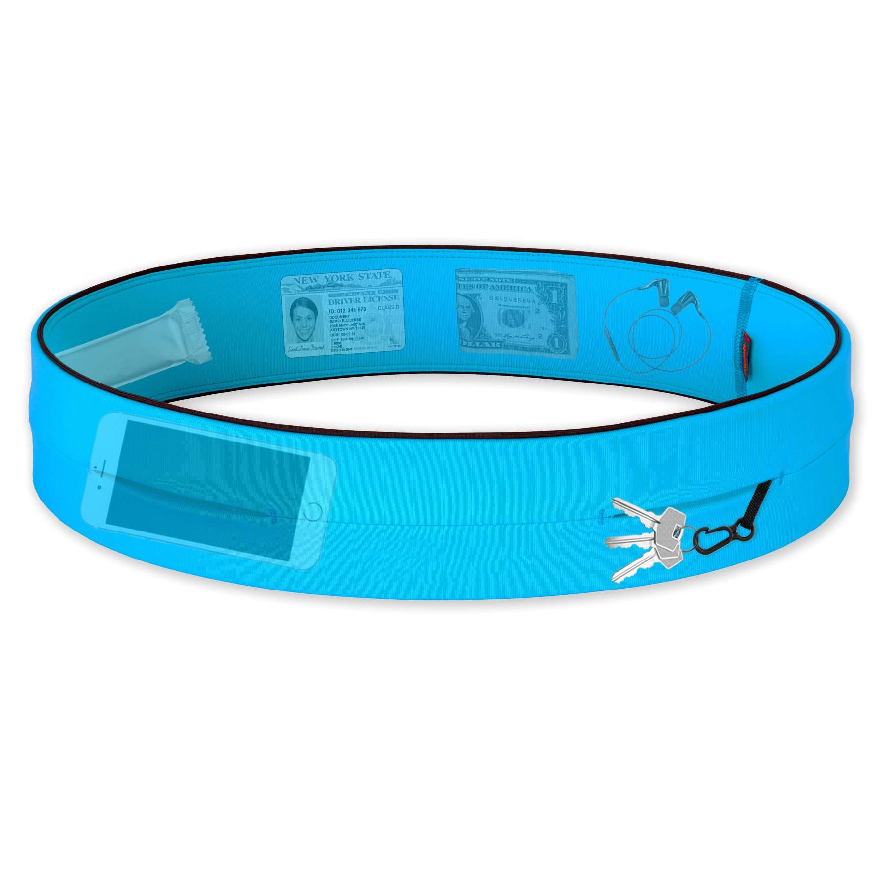 Classic Running Belt – Phone, Keys, and Fitness Belt