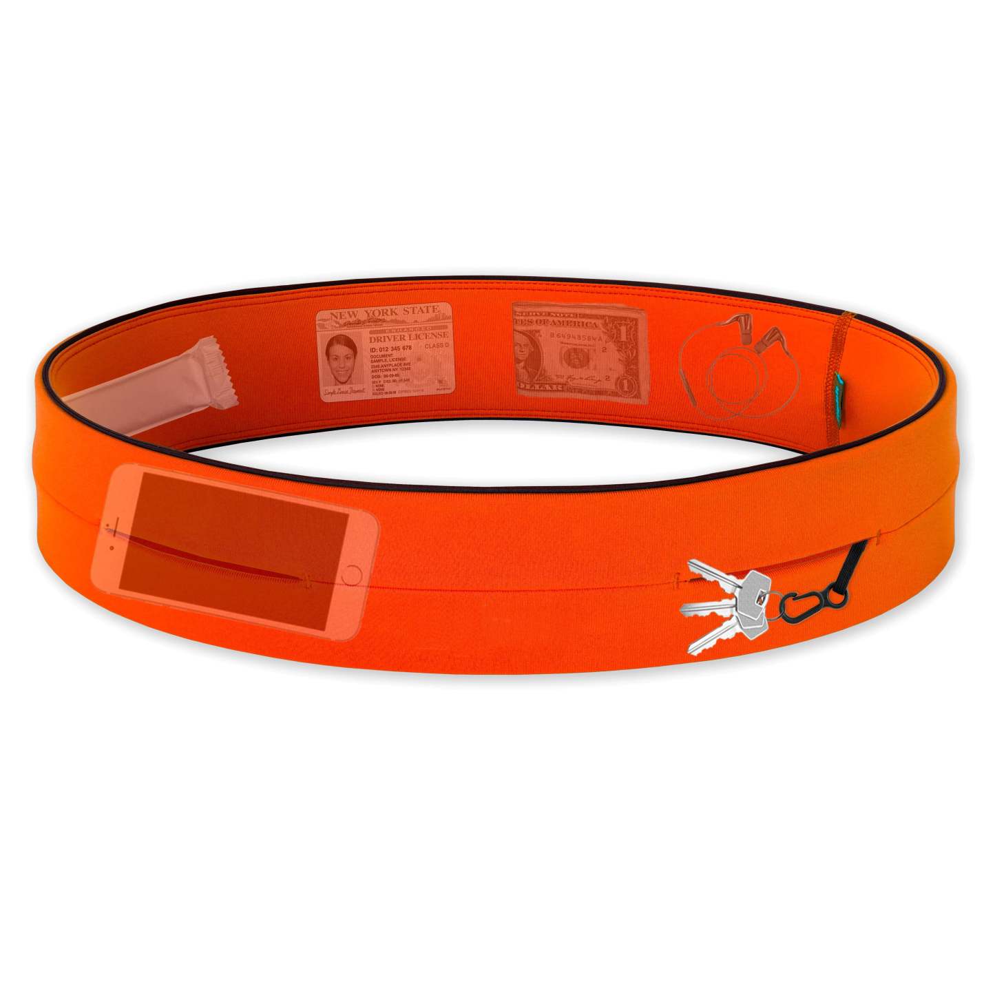 Classic Running Belt – Phone, Keys, and Fitness Belt