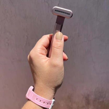 4-in-1 Red Light Therapy Beauty Wand – Facial Massager with Galvanic Current & Warm Care