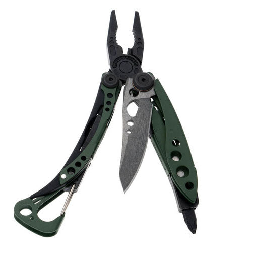 Green Aluminum Multi-Tool with Needlenose Pliers & 154CM Knife
