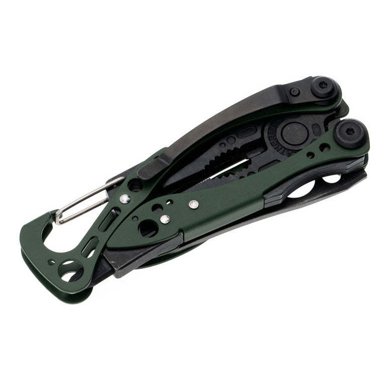 Green Aluminum Multi-Tool with Needlenose Pliers & 154CM Knife