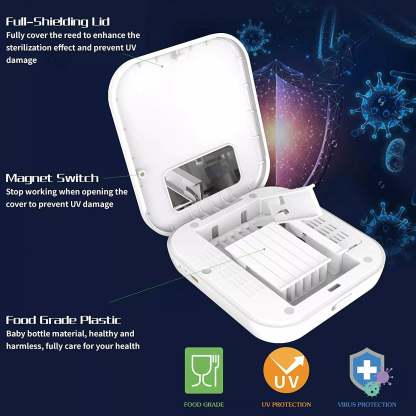 Electric UV Disinfection Cleaning Reed Case for Clarinet & Saxophone