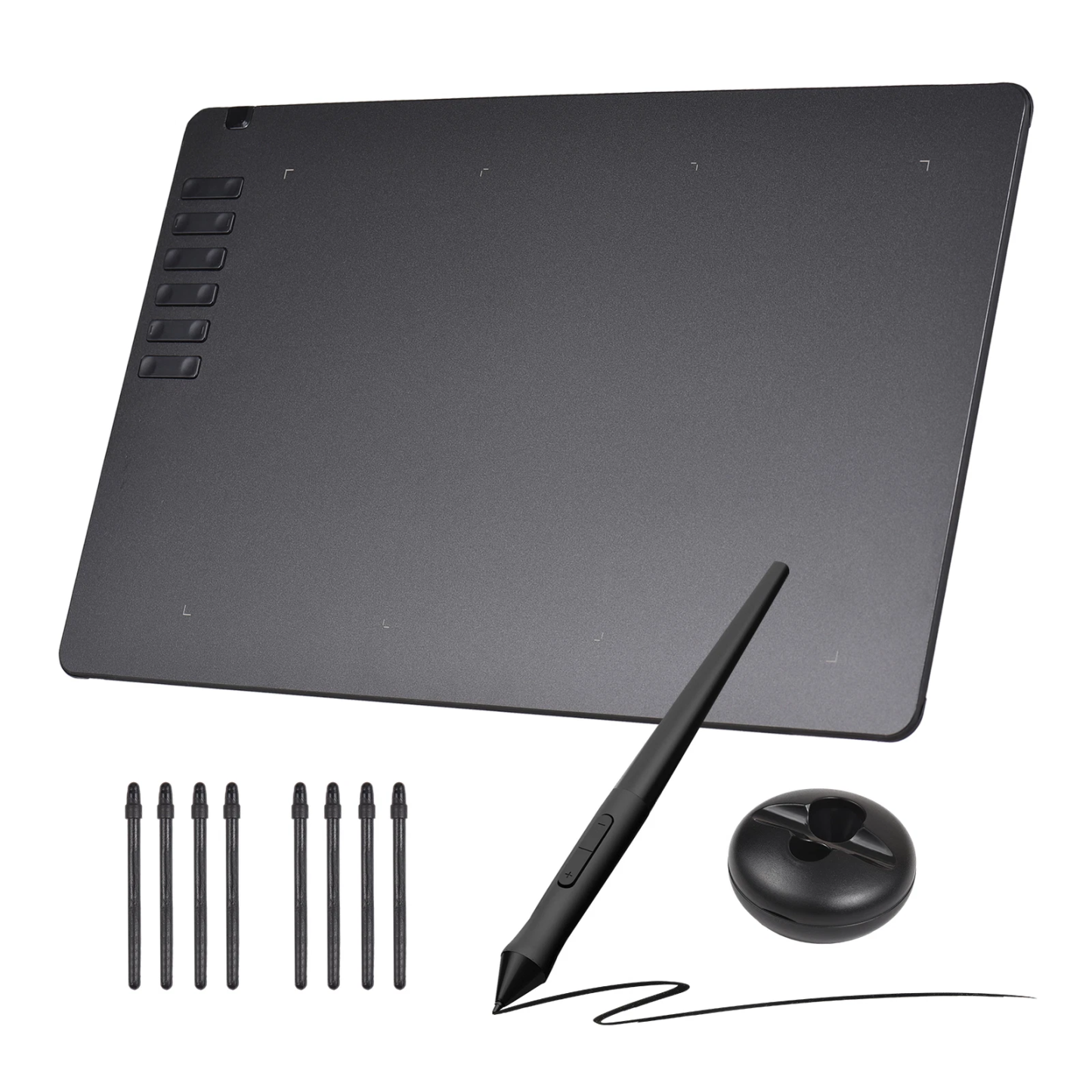 Ultra-Slim Graphic Drawing Tablet with Customizable Hotkeys