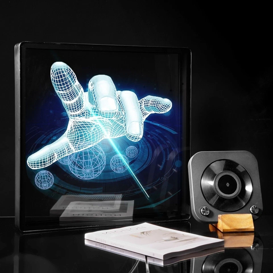 3D Holographic Projector LED Hologram Fan with Protective Cover