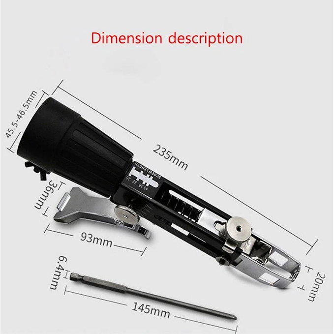 Chain screw gun head, automatic nail gun, screwdriver head, woodworking tools