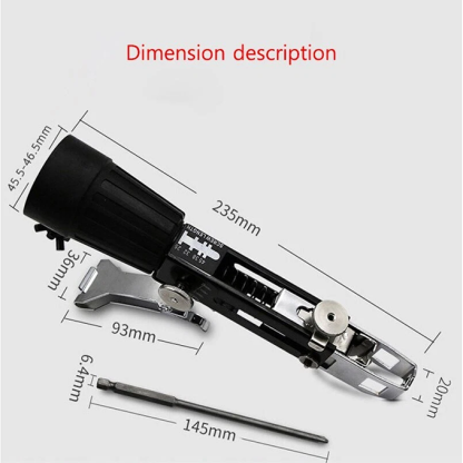 Chain screw gun head, automatic nail gun, screwdriver head, woodworking tools