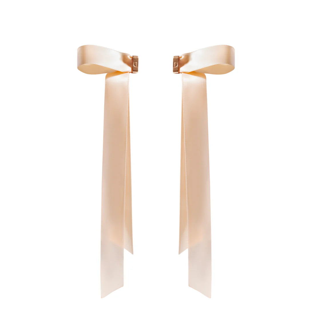 Patchwork bow hair clip