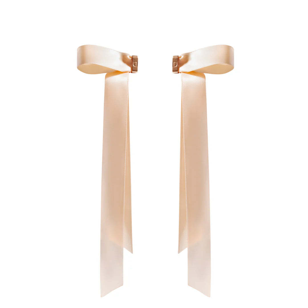 Patchwork bow hair clip