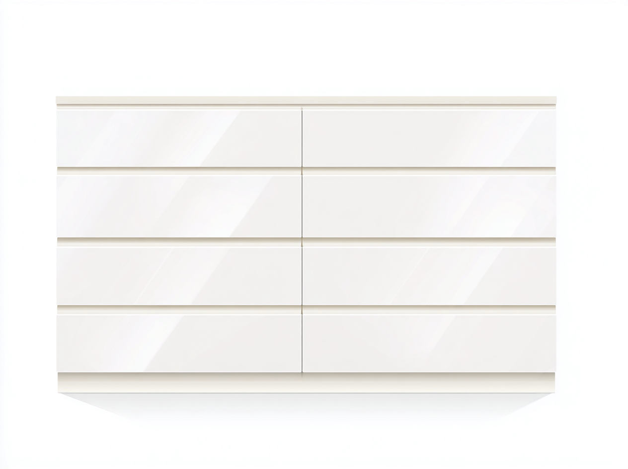 Cassettiera in legno 160x45x80 cm - bianco - design moderno per camera e soggiorno-Airyive