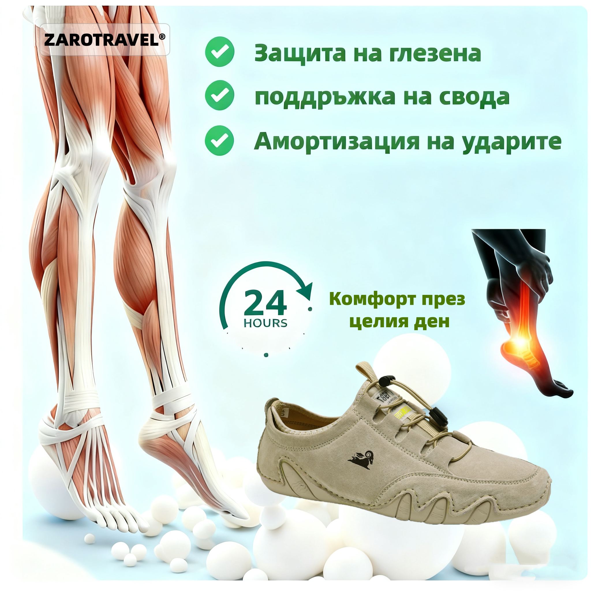 [🔥Ограничена оферта с 60% отстъпка – не пропускайте!] 👞 Ергономичен дизайн – стилни, меки и удобни ортопедични кожени обувки ✅ (с подобрена опора на свода)