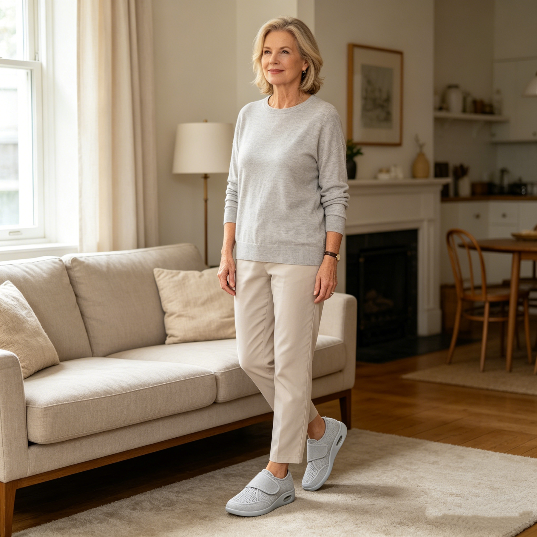 (🔥60% отстъпка днес - не пропускайте!) Дамски ортопедични обувки за ходене PANCALLS® (обувки за диабетно стъпало) ✅ Кажете сбогом на болката в краката и се насладете на комфорт през целия ден!