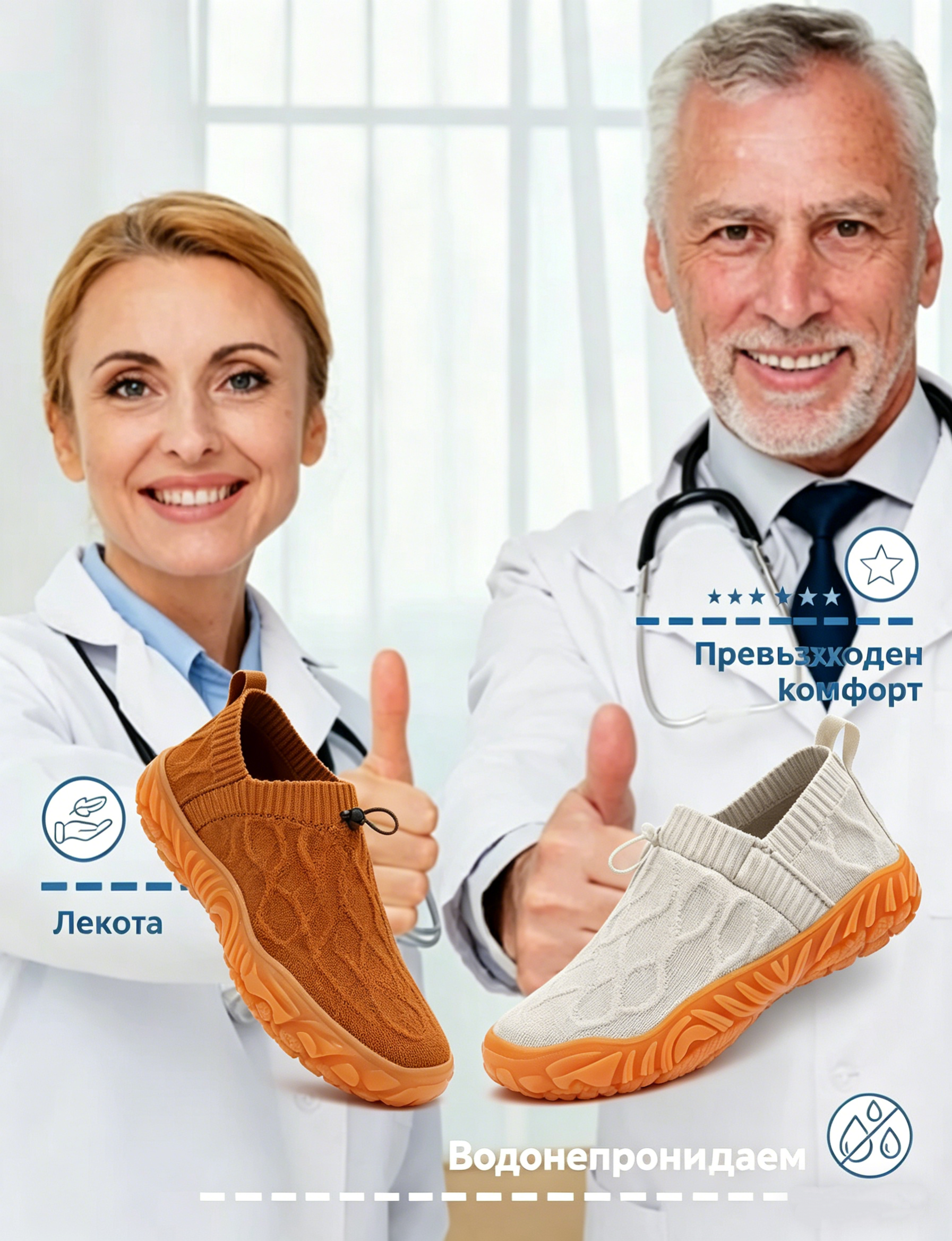 🎁 Специална оферта: 60% отстъпка 🎁 Дамски ортопедични обувки за ходене PANCALLS® — 👟 Водоустойчиви и устойчиви на хлъзгане ✅ Кажете сбогом на болката в краката и се насладете на комфорт през целия ден!