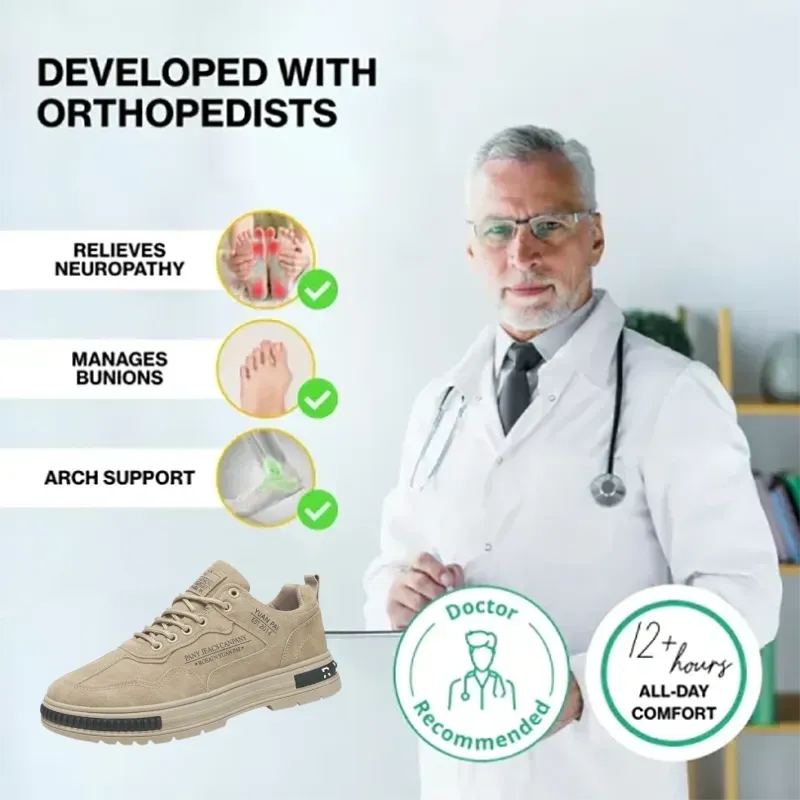 (🔥60% отстъпка днес - не пропускайте!)⏰Ергономично проектирани - меки и удобни ортопедични спортни обувки (поддръжката на свода улеснява ходенето)