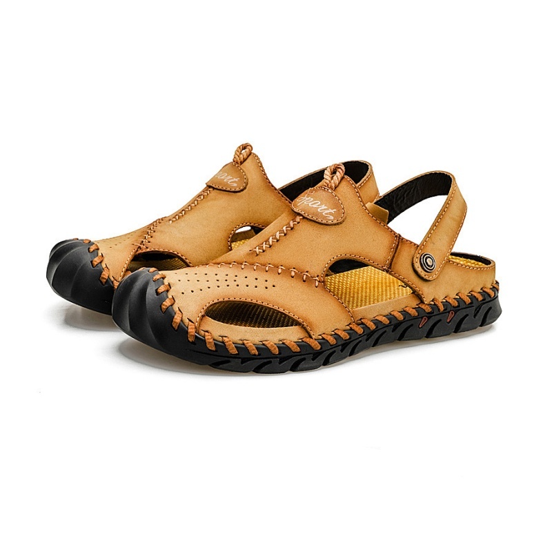 (🔥60% отстъпка днес - не го пропускайте) ⏰ Ергономичност --- Меки и удобни сандали от телешка кожа (поддръжката на свода улеснява ходенето)