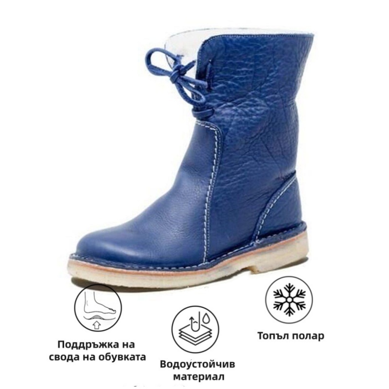 (🔥60% отстъпка днес - не пропускайте тази възможност) ⏰Ергономични - Меки и удобни винтидж ботуши от овча кожа (опора за свода - улеснява ходенето)