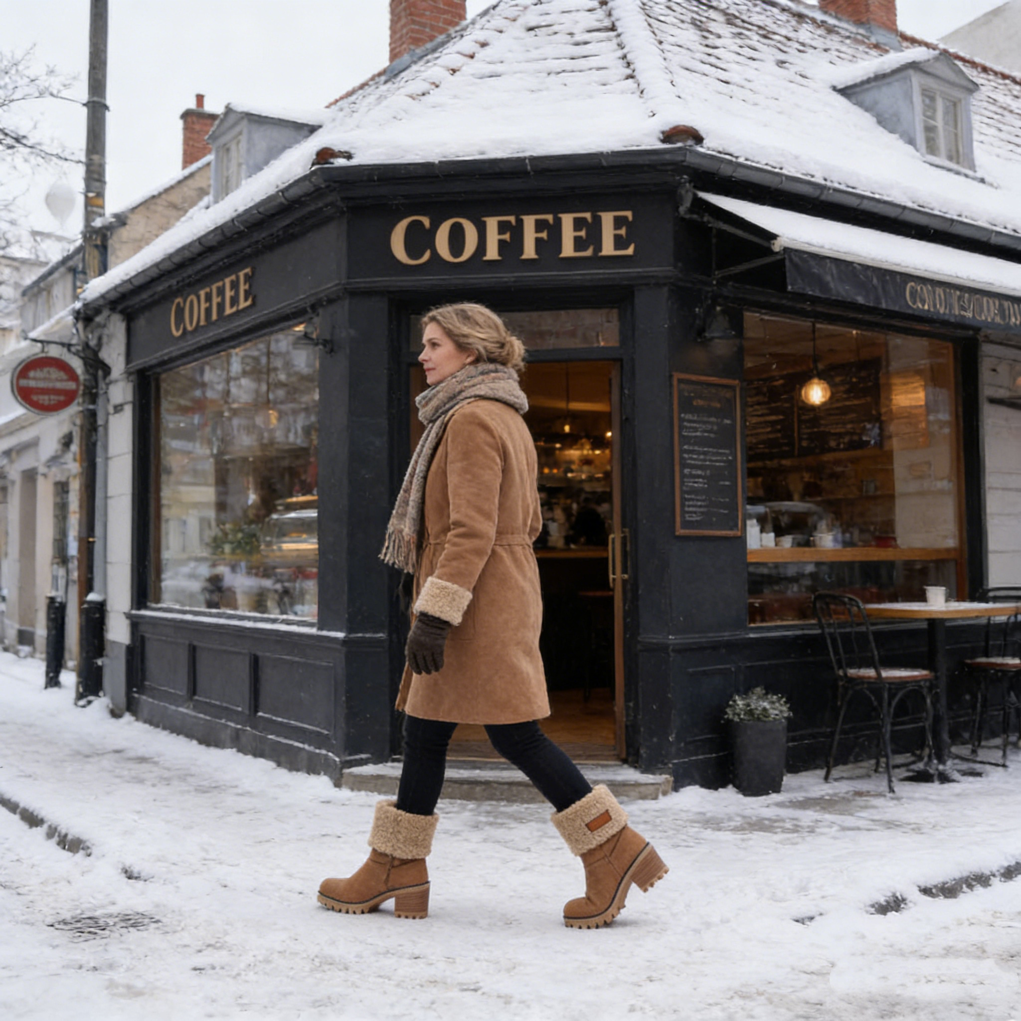 🎁[ДНЕС 60% ОТСТЪПКА – НЕ ПРОПУСКАЙТЕ] Ергономично проектирани, топли зимни ботуши – първокласна кожа + зимна поларена подплата 👞