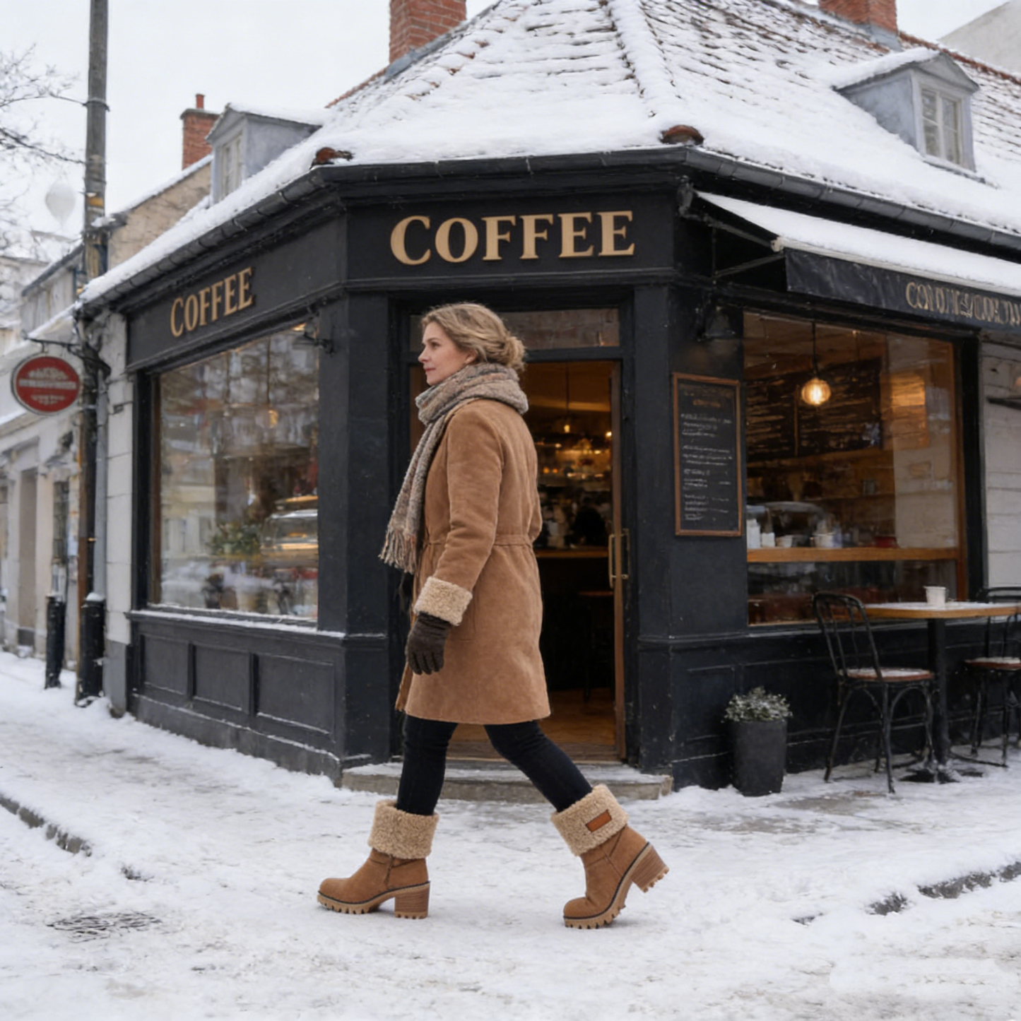 🎁[ДНЕС 60% ОТСТЪПКА – НЕ ПРОПУСКАЙТЕ] Ергономично проектирани, топли зимни ботуши – първокласна кожа + зимна поларена подплата 👞