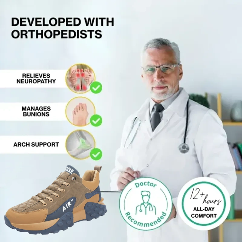 (🔥40% отстъпка днес - не пропускайте!) ⏰Ергономични - Меки и удобни ортопедични спортни обувки (подкрепа на свода, облекчава дискомфорта)