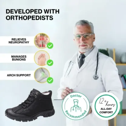 (🔥60% отстъпка днес - не пропускайте тази възможност)⏰Ергономични -  - Меки и удобни топли ботуши от винтидж кожа✅ (подпора на свода - задължителни за зимна топлина)