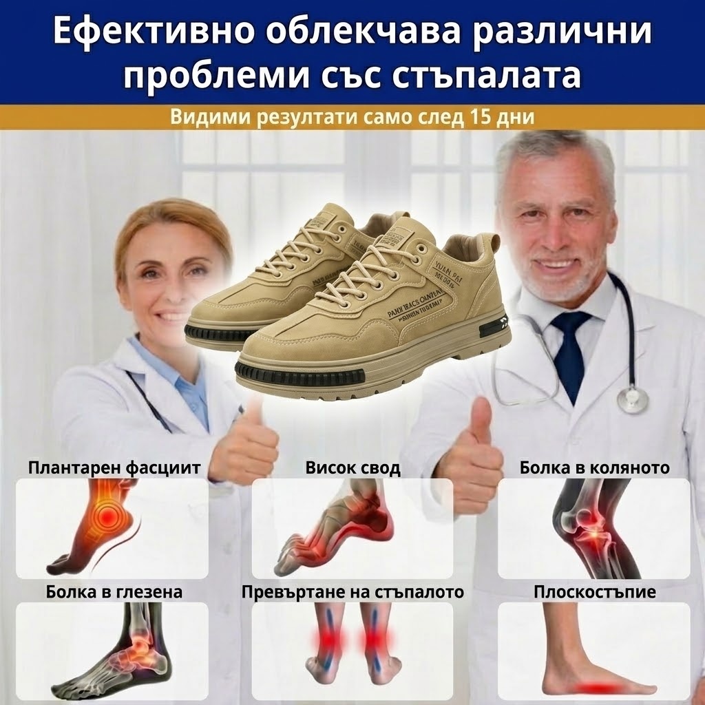 🎁 Специална оферта: 60% отстъпка 🎁 Мъжки ортопедични обувки за ходене PANCALLS® — Ръчно шита лосова кожа 👟 Водоустойчиви и устойчиви на хлъзгане ✅ Опора на свода — Удобно ходене.