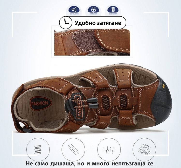 (🔥60% отстъпка днес - не го пропускайте) ⏰ Ергономичност --- меки и удобни сандали (подпората на свода улеснява ходенето)