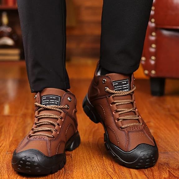 (🔥60% отстъпка днес - не пропускайте тази възможност)⏰ - Меки и удобни топли ботуши от винтидж кожа✅ (подпора на свода - задължителни за зимна топлина)