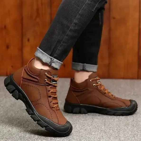 (🔥60% отстъпка днес - не пропускайте тази възможност)⏰ - Меки и удобни топли ботуши от винтидж кожа✅ (подпора на свода - задължителни за зимна топлина)