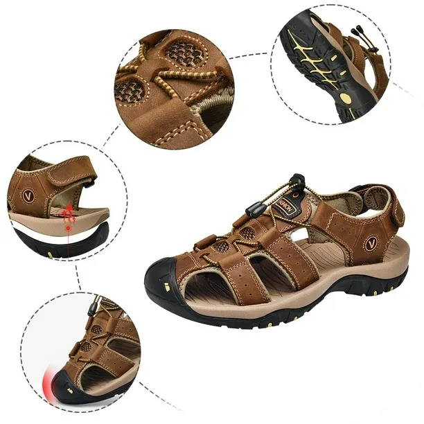 (🔥60% отстъпка днес - не го пропускайте) ⏰ Ергономичност --- меки и удобни сандали (подпората на свода улеснява ходенето)