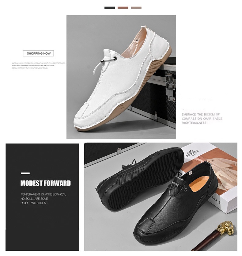 [🔥Ограничено време с 60% отстъпка, не го пропускайте🔥] 👞Ергономичен дизайн - меки и удобни италиански кожени обувки✅По-комфортни