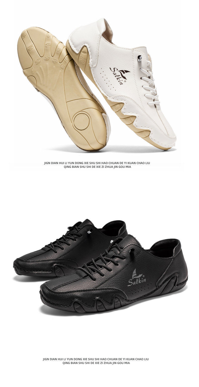 [🔥Ограничено време с 60% отстъпка, не го пропускайте🔥] 👞Ергономичен дизайн - меки и удобни италиански кожени обувки✅По-комфортни