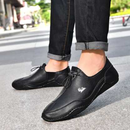 [🔥Ограничено време с 60% отстъпка, не го пропускайте🔥] 👞Ергономичен дизайн - меки и удобни италиански кожени обувки✅По-комфортни