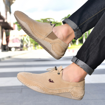 [🔥Ограничено време с 60% отстъпка, не го пропускайте🔥] 👞Ергономичен дизайн - меки и удобни италиански кожени обувки✅По-комфортни