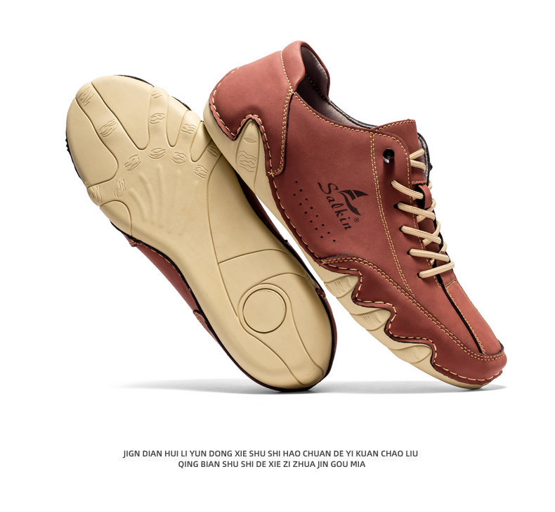 [🔥Ограничено време с 60% отстъпка, не го пропускайте🔥] 👞Ергономичен дизайн - меки и удобни италиански кожени обувки✅По-комфортни