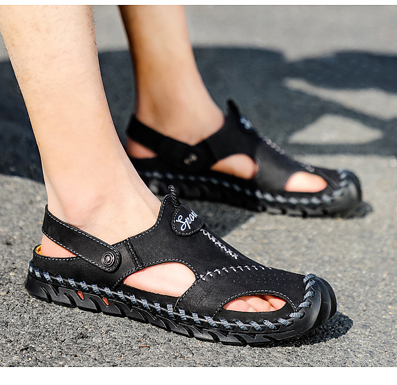 (🔥60% отстъпка днес - не го пропускайте) ⏰ Ергономичност --- Меки и удобни сандали от телешка кожа (поддръжката на свода улеснява ходенето)