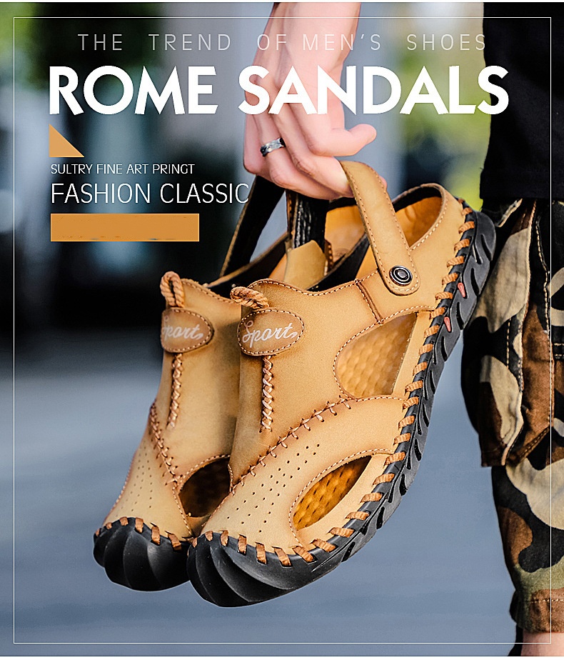 (🔥60% отстъпка днес - не го пропускайте) ⏰ Ергономичност --- Меки и удобни сандали от телешка кожа (поддръжката на свода улеснява ходенето)