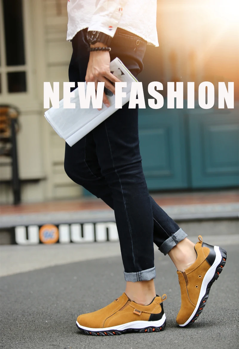 [🎉Разпродажба с ограничено време - 60% отстъпка, не я пропускайте] Меки и удобни немски мъжки велурени ортопедични обувки 👞Комфортно ходене и облекчаване на болката✅