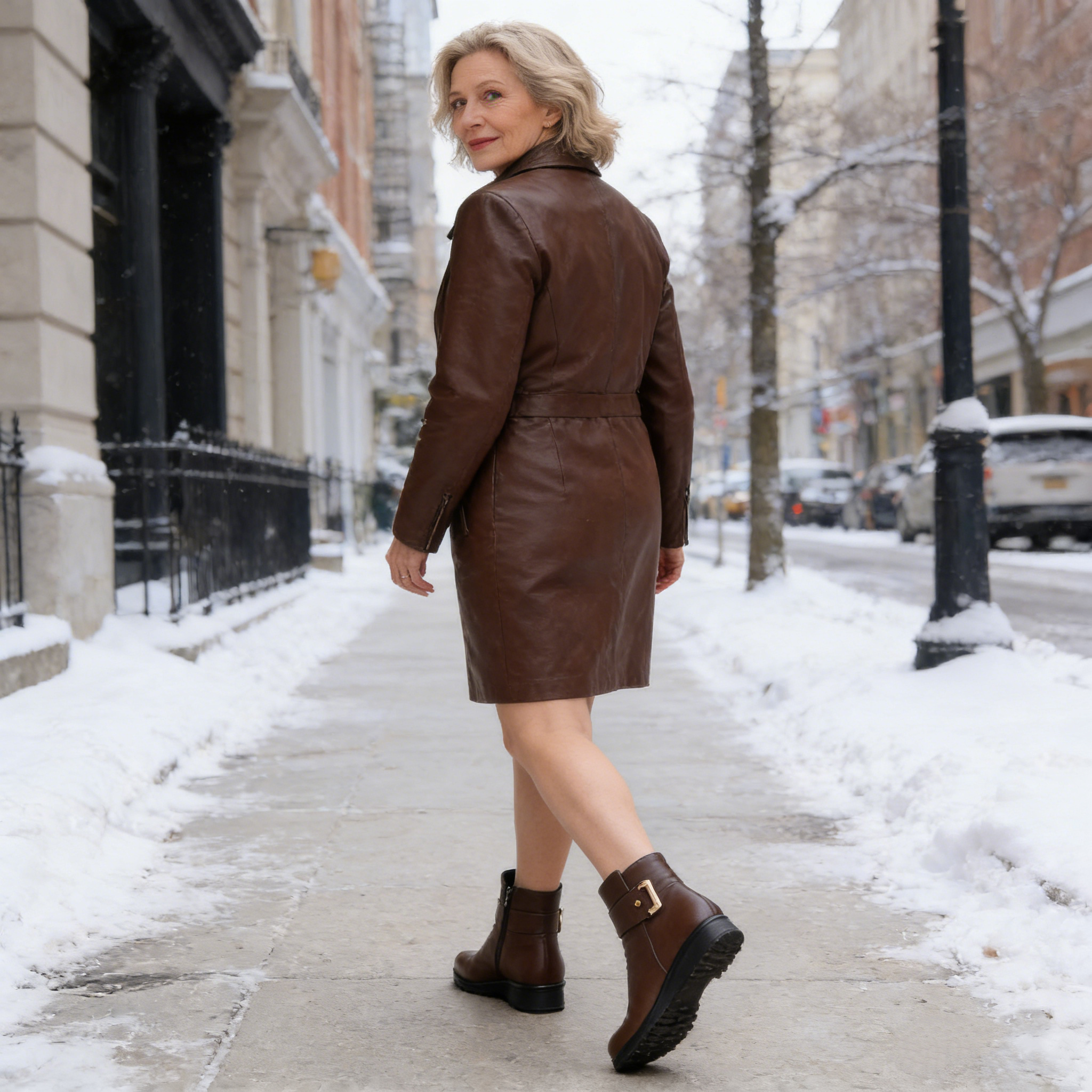 (🔥60% отстъпка днес - не пропускайте!)⏰ - Меки и удобни винтидж кожени ботуши (с опора за свода - улесняват ходенето)