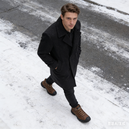 (🔥60% отстъпка днес - не пропускайте тази възможност)⏰Ергономични -  - Меки и удобни топли ботуши от винтидж кожа✅ (подпора на свода - задължителни за зимна топлина)