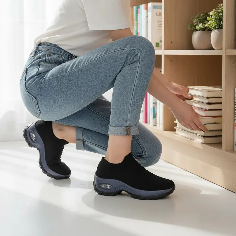 (🔥60% отстъпка днес - не пропускайте!) ⏰PANCALLS® - Меки и удобни ортопедични спортни обувки с въздушно омекотяване ✅ (подпора на свода, облекчава дискомфорта)