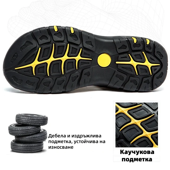 (🔥Днес 60% отстъпка - не пропускайте) ⏰ Ергономичност --- Меки и удобни сандали от телешка кожа (поддръжката на свода улеснява ходенето)